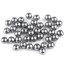 Perle plastic glance, ø8 mm - Gri neutral (20 Grame)