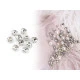 Strasuri de cusut în montură metalică, ø10 mm - Cristal (720 Bucăți)