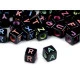 Mărgele cubice cu litere, 8x8 mm - Mix (25 Bucăți)
