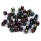 Mărgele cubice cu litere, 8x8 mm - Mix (100 Bucăți)