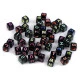 Mărgele cubice cu litere, 8x8 mm - Mix (25 Bucăți)