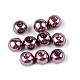 Perle sticlă lucioase, ø8 mm - Alb (50 Grame)