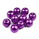 Perle sticlă lucioase, ø8 mm - Alb (50 Grame)