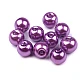 Perle sticlă lucioase, ø8 mm - Alb (50 Grame)