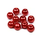 Perle sticlă lucioase, ø8 mm - Alb (50 Grame)