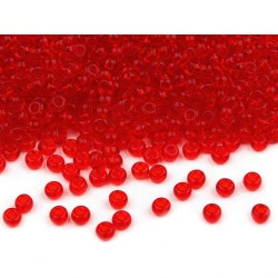 Mărgele nisip preciosa, 10/0 - 2,3 mm - Roșu căpșună (20 Grame)