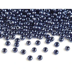 Mărgele nisip sidefate preciosa, 10/0 - 2,3 mm - Bleumarin (20 Grame)