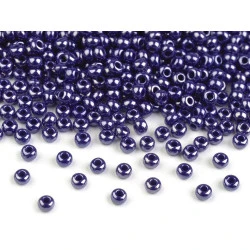 Mărgele nisip sidefate preciosa, 10/0 - 2,3 mm - Albastru închis (20 Grame)