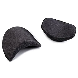 Pernițe pentru umeri, grosime 2 cm - Negru (100 Perechi)