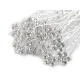 Ace de păr cu strasuri, ø11 mm - Cristal (2 Bucăți)