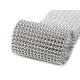 Bandă decorativă cu perle, lățime 50 mm - Argintiu (36 Metri) Bandă decorativă cu perle, lățime 50 mm - Argintiu (36 Metri)