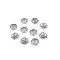 Capace mărgele, model inimioare, ø10-11mm - Platinum (50 Bucăți)