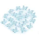 Fluturi decorativi din plastic, 15x18 mm - Transparent (500 Bucăți)