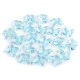 Fluturi decorativi din plastic, 15x18 mm - Transparent (500 Bucăți)