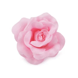 Broșă / clamă de păr trandafir, ø6 cm - Roz deschis (1 Bucată)