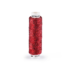 Ață metalică pentru brodat metalux, 100 m - Roșu (10 Bucăți)