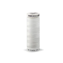 Ata elastica poliester seraflex mettler 130 m - Off white (10 Bucăți)