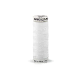 Ata elastica poliester seraflex mettler 130 m - Alb (10 Bucăți)