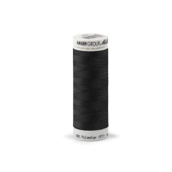 Ata elastica poliester seraflex mettler 130 m - Negru (10 Bucăți)