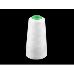 Ata elastica pentru overlock industrial 3000 m - Alb (1 Bucată)