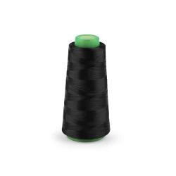 Ata elastica pentru overlock industrial 3000 m - Negru (1 Bucată)