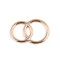 Decorațiuni nuntă - inele - Auriu rose (10 Bucăți)