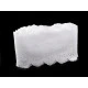 Dantela madeira brodata 15 cm - Alb (1 Metru)