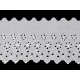 Dantela brodata madeira, 11 cm - Alb (1 Metru)