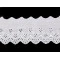 Dantela madeira 75 mm - Alb (1 Metru)