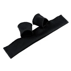 Set bordură și manșete elastice tricotate, lățime 7 cm - Negru (1 Set)