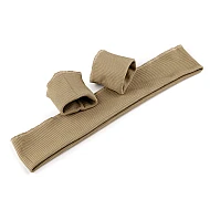 Set bordură și manșete elastice tricotate, lățime 7 cm - Bej verzui (1 Set)