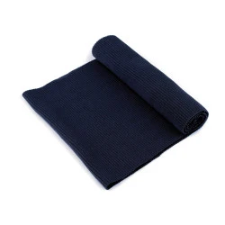 Tricot elastic circular, 15x80 cm - Albastru întunecat (1 Bucată)
