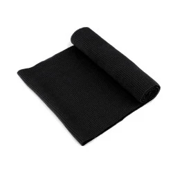 Tricot elastic circular, 15x80 cm - Negru (1 Bucată)