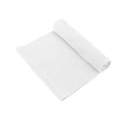 Tricot elastic circular, 15x80 cm - Alb (1 Bucată)
