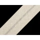 Bandă bias din bumbac, lățime 20 mm - Alb (25 Metri)