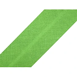 Bandă bias din bumbac, lățime 20 mm - Verde deschis (25 Metri)