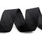 Bandă bias bumbac nepliată, lățime 30 mm - Negru (100 Metri)
