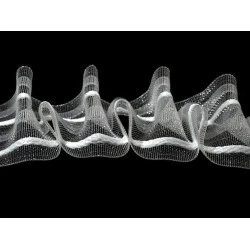 Rejansă transparentă zig-zag, lățime 50 mm - Transparent (50 Metri)