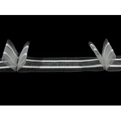 Rejansă transparentă 2 pliuri, lățime 25 mm - Transparent (50 Metri)