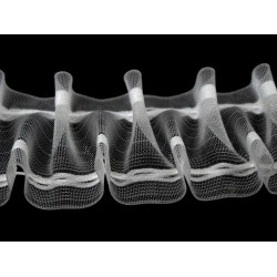 Rejansă transparentă zig-zag, lățime 50 mm - Transparent (50 Metri)