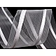 Rejansă transparentă zig-zag, lățime 50 mm - Transparent (50 Metri)