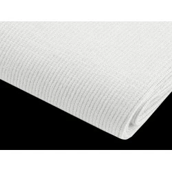 Tricot bumbac elastic, circular - Alb (1 Metru)
