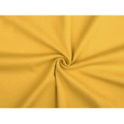 Tricot bumbac elastic - Galben muștar (1 Metru)
