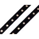 Bandă bumbac cu ocheți metalici, lățime 20 mm - Negru (1 Metru) Bandă bumbac cu ocheți metalici, lățime 20 mm - Negru (1 Metru)