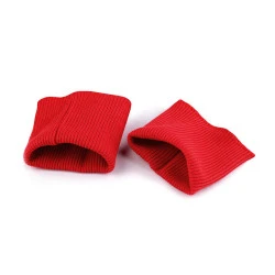 Manșete elastice tricotate, lățime 7 cm - Roșu (1 Pereche)