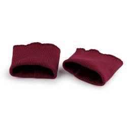 Manșete elastice tricotate, lățime 7 cm - Vișiniu (1 Pereche)