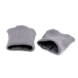 Manșete elastice tricotate, lățime 7 cm - Gri neutral (1 Pereche)