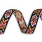 Bandă decorativă cu motiv indian, lățime 20 mm - Galben muștar (1 Metru)