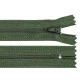 Fermoar spiralat nedetașabil no 3, lungime 18 cm - Verde kaki (10 Bucăți) Fermoar spiralat nedetașabil no 3, lungime 18 cm - Verde kaki (10 Bucăți)