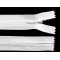 Fermoar ascuns nedetașabil no 3 lungime 18 cm - Alb (1 Bucată) Fermoar ascuns nedetașabil no 3 lungime 18 cm - Alb (1 Bucată)
